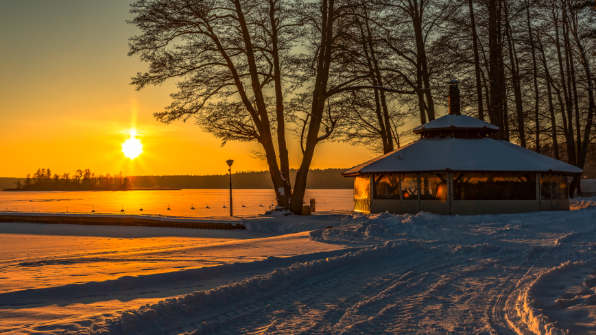 Zimowe migawki, marina Pod Dębem, Ruciane Nida, styczeń 2026 r.